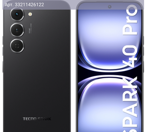 Смартфон Tecno Spark 40 Pro 8ГБ/256ГБ, черный (km6 256+8 ink black)