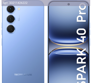 Смартфон Tecno Spark 40 Pro 8ГБ/256ГБ, синий (km6 256+8 lake blue)