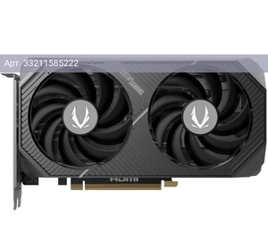 Видеокарта Zotac RTX 5060TI 8GB TWIN EDGE OC 8ГБ, RET (zt-b50610h-10m)