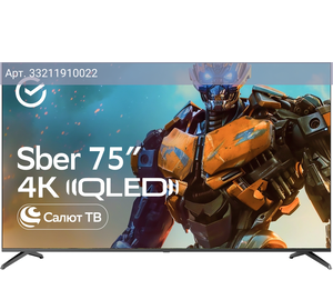 Телевизор Sber Салют ТВ SDX-75UQ5233, 75