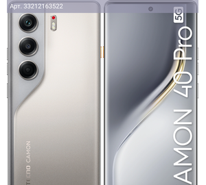 Смартфон Tecno Camon 40 Pro 5G 12ГБ/256ГБ, титановый (cm7 256+12 sandy titanium)