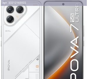 Смартфон Tecno Pova 7 Ultra 5G 8ГБ/256ГБ, белый (lj9 256+8 geek white)