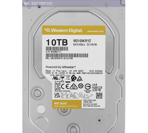 Жесткий диск WD Gold WD103KRYZ 10TB, SATA III, 3.5