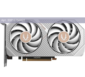 Видеокарта Zotac RTX 5050 TWIN EDGE OC WHITE ED 8GB 8ГБ, RET (zt-b50500q-10m)
