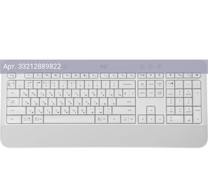 Клавиатура Logitech K650, русские и английские буквы, белый (920-010986)