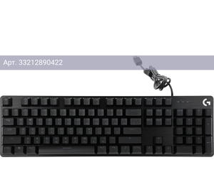 Клавиатура Logitech G412 SE, русские и английские буквы, черный (920-010440)