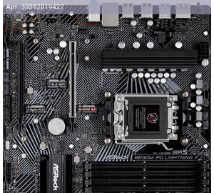 Материнская плата Asrock B650M PG LIGHTNING, Socket AM5, AMD B650, mATX