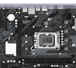 Материнская плата Asrock H610M-H2/M.2, Soc-1700, Intel H610, mATX