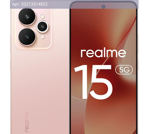 Смартфон Realme 15 RMX5106 12ГБ/256ГБ, розовый (6941764471658)