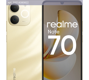 Смартфон Realme Note 70 RMX5313 6ГБ/128ГБ, золотой (6941764470620)
