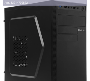 Компьютер Amur Нарвал B7I21, Intel Core i3 12100, DDR5 16ГБ, SSD 512ГБ, Intel UHD Graphics 730, FreeDOS, черный (2147008)