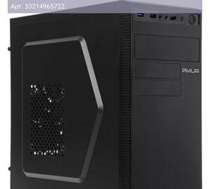 Компьютер Amur Нарвал B7I21, Intel Core i5 12400, DDR5 16ГБ, SSD 512ГБ, Intel UHD Graphics 730, FreeDOS, черный (2149657)