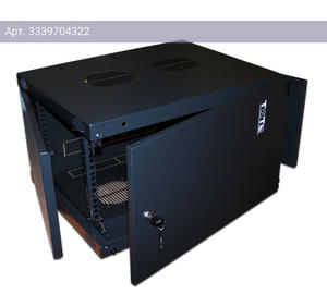 Шкаф коммутационный Lanmaster Next TWT-CBWNM-6U-6X6-BK 6U черный