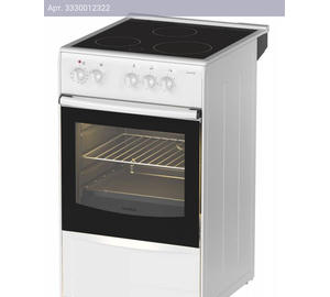 Плита электрическая Darina 1B EC 331 606 W, стеклокерамика, белый/черный (1B EС 331 606 W)