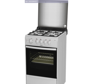 Плита газовая Darina 1B1 GM 441 018 W белый/черный, стеклянная крышка