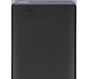 Внешний жесткий диск 1TB WD Elements Portable WDBUZG0010BBK-WESN черный USB3.0