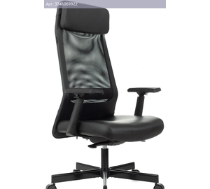 Кресло Бюрократ T-995, обивка: экокожа/сетка, цвет: черный (T-995/BLACK)