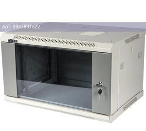 Шкаф коммутационный Lanmaster TWT-CBWPG-9U-6X6-GY 9U серый