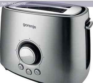 Тостер Gorenje T1000E серебристый/черный