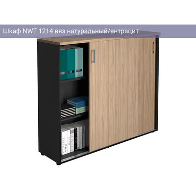 Шкаф NWT 1214 вяз натуральный/антрацит